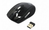 Беспроводной манипулятор Мышь Kreolz Optical Mouse <WMC102> Black (RTL) USB 6btn+Roll, уменьшенная